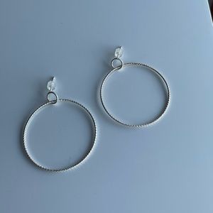 Silver Hoop Earrings